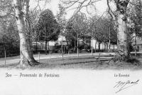 carte postale ancienne de Spa Promenade des Fontaines. Le Tonnelet.