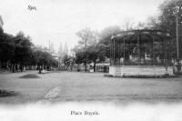 carte postale ancienne de Spa Place Royale