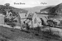 postkaart van Trois-Ponts L'église