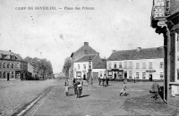 carte postale ancienne de Beverlo Camp de Beverloo - Place des Princes