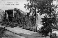 carte postale ancienne de Bouillon Le Château - Vue du côté sud sur la Semoy