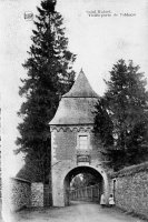 carte postale ancienne de Saint-Hubert Vieille porte de l'abbaye