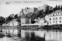 carte postale ancienne de Bouillon Château féodal et la Semois