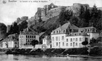 carte postale ancienne de Bouillon La Semois et le château de Bouillon.
