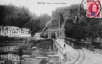 carte postale ancienne de Bouillon Pont de France et Château