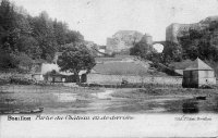 carte postale ancienne de Bouillon Partie du Château vu de derrière