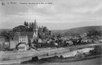 carte postale ancienne de Laroche Vue prise de la route du Châlet