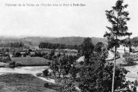 carte postale ancienne de Petit-Han Paysage  de la Vallée de l'Ourthe vers le Pont
