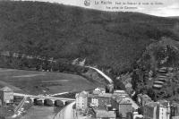 postkaart van Laroche Pont du Gravier et route de Cielle. Vue prise de Corumont.