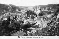 carte postale ancienne de Durbuy Panorama vu du Rocher de la Falaize