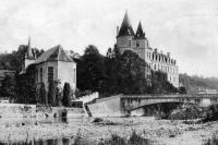 carte postale ancienne de Durbuy L'Ourthe et le Château - Durbuy, la plus petite ville du monde.
