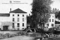 carte postale ancienne de Neufchâteau Les Cascades et l'Ancien Moulin Bergh actuellement Filature