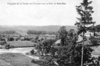 carte postale ancienne de Petit-Han Paysage de la Vallée de l'Ourthe vers le Pont de Petit-Han