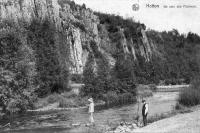 postkaart van Hotton Un coin des pêcheurs