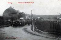 postkaart van Gouvy Festival du 15 août 1907