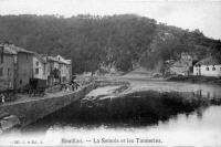 carte postale ancienne de Bouillon La Semois et les Tanneries