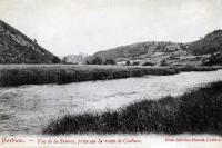 carte postale ancienne de Corbion Vue de la Semois, prise sur la route de Corbion