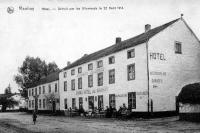 postkaart van Manhay&nbsp;Grand hôtel de Manhay détruit par les allemands en 1914