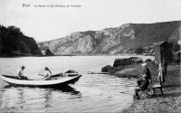postkaart van Yvoir La Meuse et les Rochers de Fidevoie