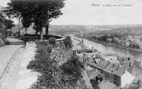 postkaart van Namen La Meuse vue de la Citadelle