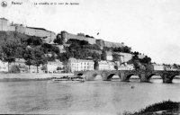 carte postale de Namur La citadelle et le pont de Jambes