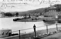 carte postale de Namur Le Confluent de Sambre et Meuse