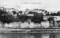 carte postale de Namur La Citadelle et la Meuse