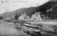 carte postale de Namur Départ pour Dinant du bateau-Touriste