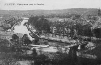 carte postale de Namur Panorama vers la Sambre