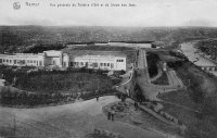 carte postale de Namur Vue générale du Théatre d'Eté et du stade des Jeux