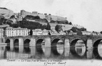 carte postale de Namur Le Vieux Pont de Jambes et la Citadelle