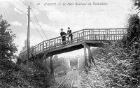 carte postale de Namur Le Pont rustique du Funiculaire