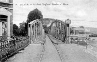 carte postale de Namur Le Pont Confluent Sambre et Meuse