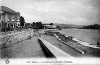 carte postale de Namur Le Confluent de Sambre et Meuse