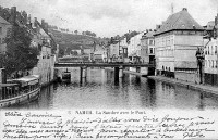 carte postale de Namur La Sambre avec le Pont