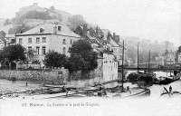carte postale de Namur La sambre et le Pont de Grognon