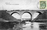postkaart van Jemelle Pont du chemin de fer de Rochefort