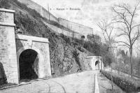 carte postale de Namur Tunnels