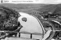 postkaart van Hastière Panorama et vue de la Meuse vers Hermeton