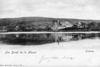 postkaart van Godinne Les Bords de la Meuse.   Godinne