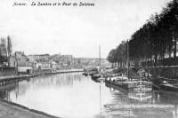 carte postale de Namur La Sambre et le Pont de Salzines