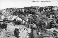 postkaart van Namêche Les rochers de Samson