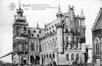 carte postale ancienne de Gand Le Pavillon de Bruxelles - Expos. Intern.et Univ. De Gand 1913