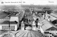 carte postale ancienne de Gand Exposition Univers. De Gand 1913 - Panorama