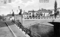 carte postale ancienne de Gand Pont du pain perdu