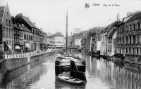 carte postale ancienne de Gand Rue de la Grue