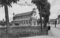 carte postale ancienne de Gand Begijnhof O.L.Vrouw - Kerk en Convent Langenaecker
