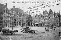 postkaart van Gent Vue générale de la place Ste Pharaïlde