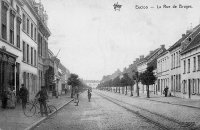 carte postale ancienne de Eecloo La rue de Bruges