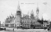 carte postale ancienne de Gand Nouvel Hôtel des Postes